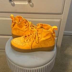 Orange Nike AirForce ones